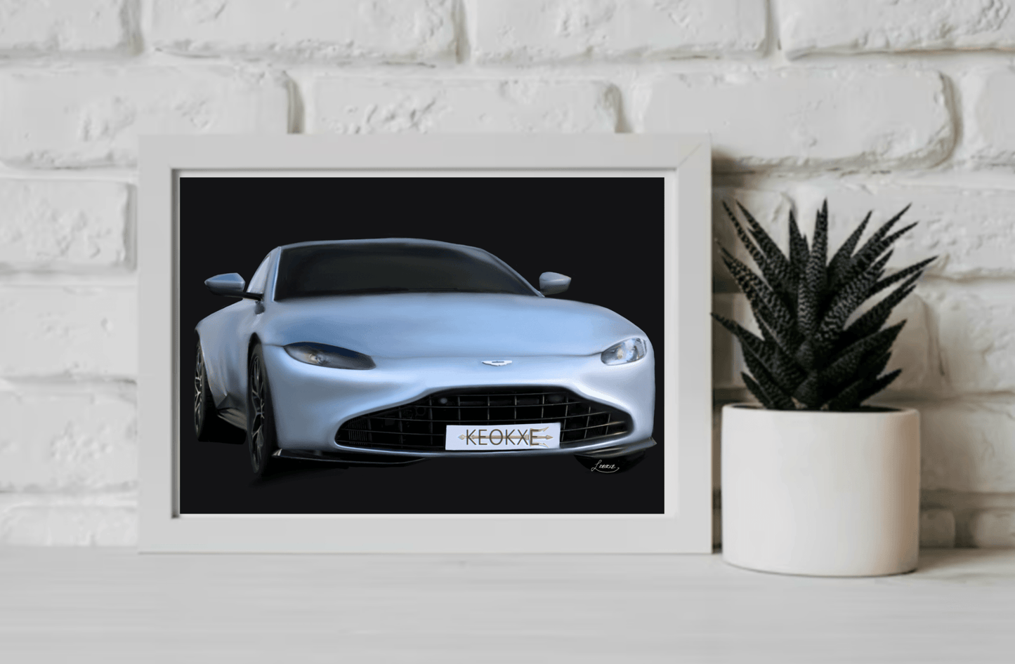 London Street Sports Car – Luxury Wall Art Print - mezetto KEOLIX KEOLIX