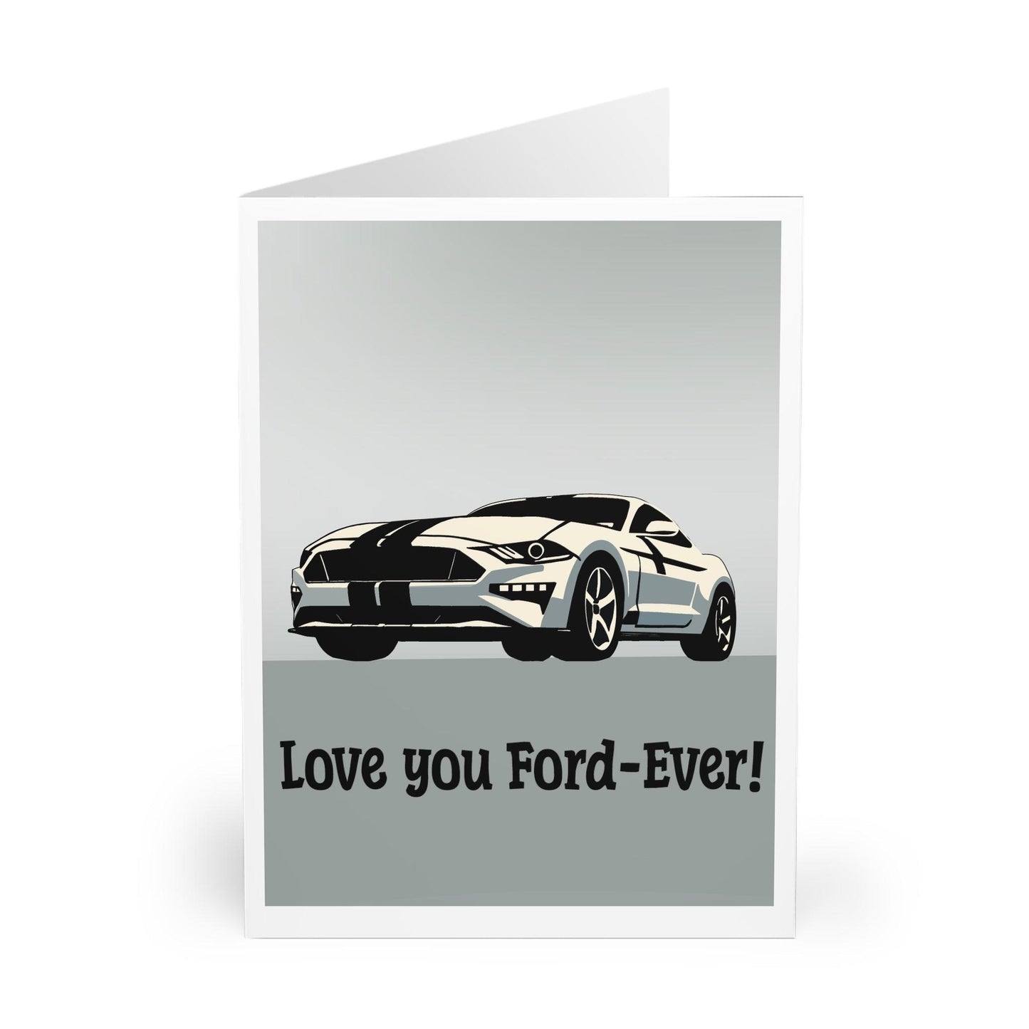 Love You Ford - ever Card – Romantic Mustang Greeting - mezetto KEOLIX KEOLIX