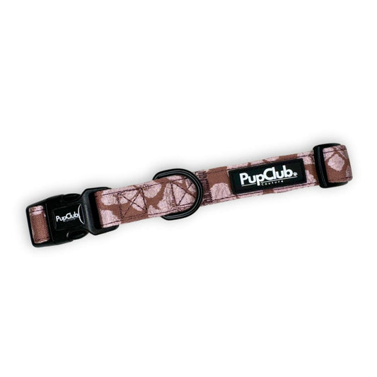 Luxe Collar - Mocha Petals - mezetto PupClub Couture PupClub Couture