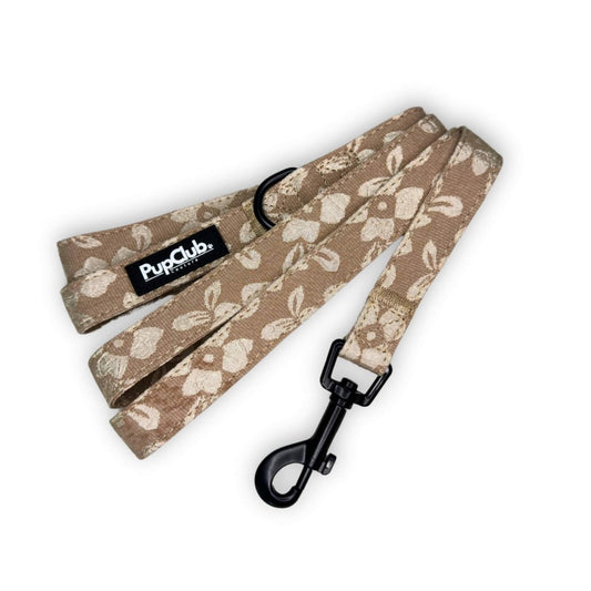 Luxe Lead - Toffee Latte Petals - mezetto PupClub Couture PupClub Couture