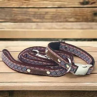 Luxurious Pup Elegance Collar Set: Handmade Designer Style for Your Pup 🐾 - mezetto