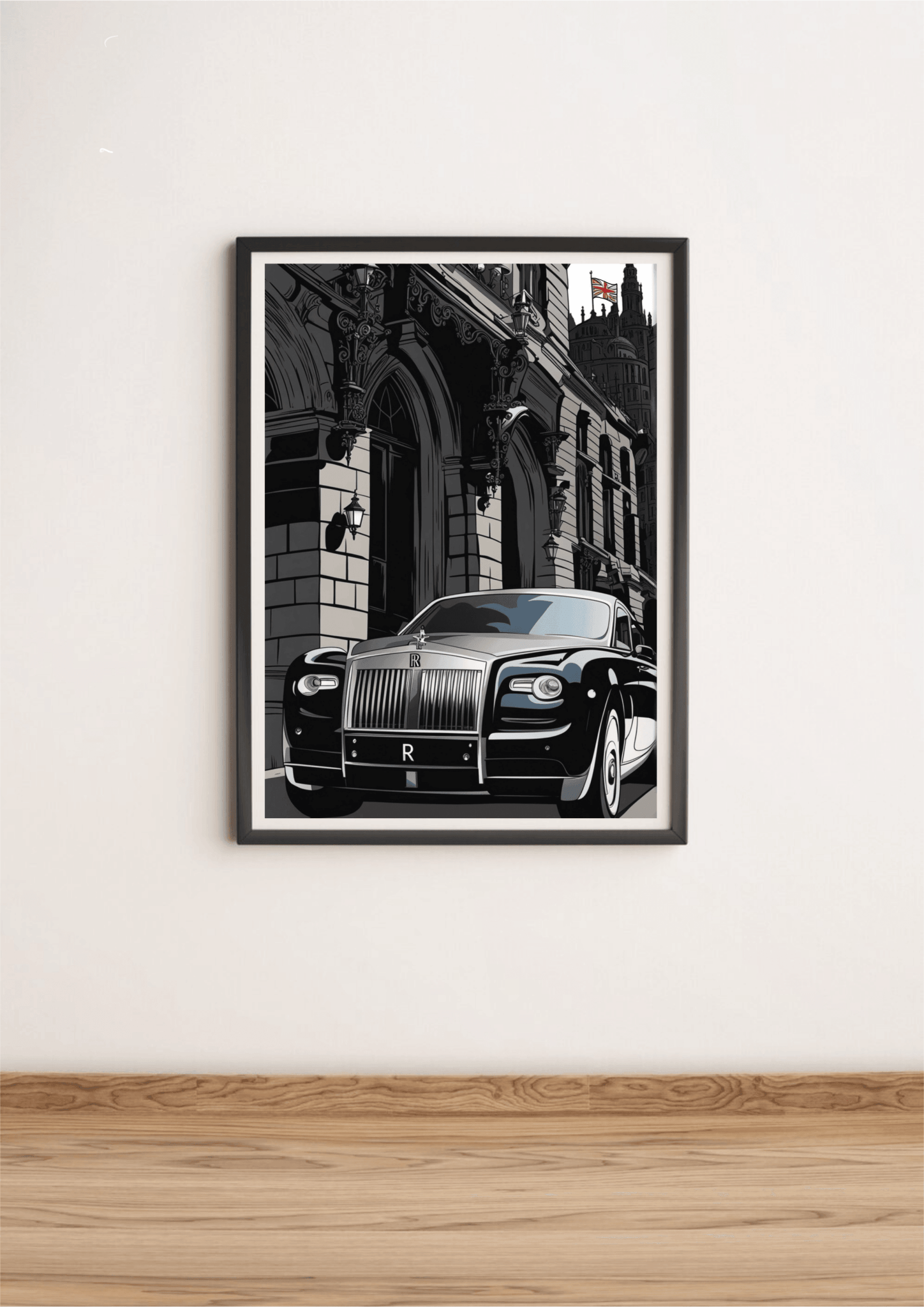 Luxury Black Car Wall Art | Elegant Vehicle Poster A3 A4 A5 - mezetto KEOLIX KEOLIX