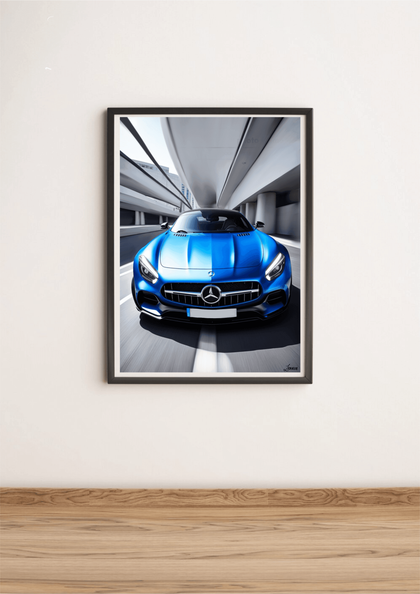 Luxury Performance Car Print | Silver Sport Poster - mezetto KEOLIX KEOLIX