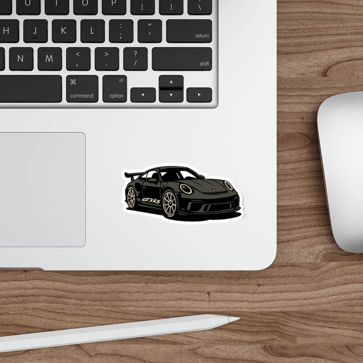 Luxury Track Car Sticker – Sleek Black Sports Coupe Decal - mezetto KEOLIX KEOLIX