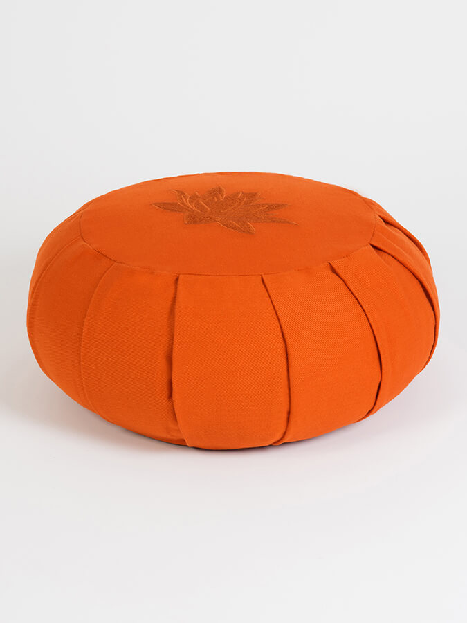 Yoga Studio GOTS Organic Cotton Round Lotus Zafu Buckwheat Cushion