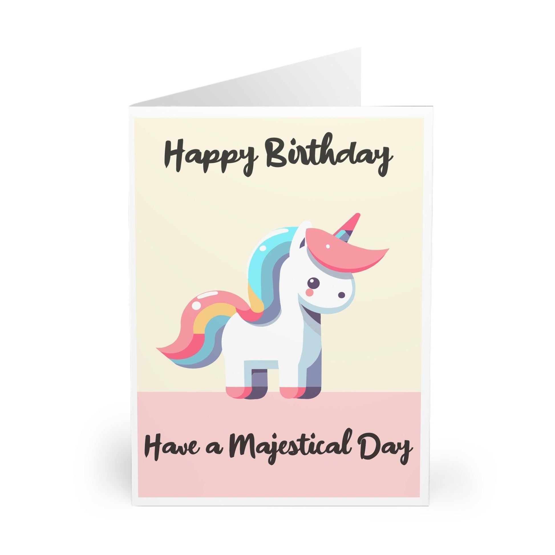 Majestical Unicorn – Whimsical Birthday Card for Kids - mezetto KEOLIX KEOLIX