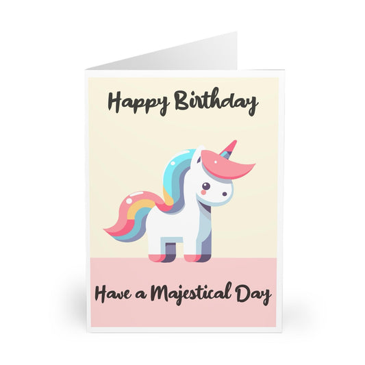 Majestical Unicorn – Whimsical Birthday Card for Kids - mezetto KEOLIX KEOLIX