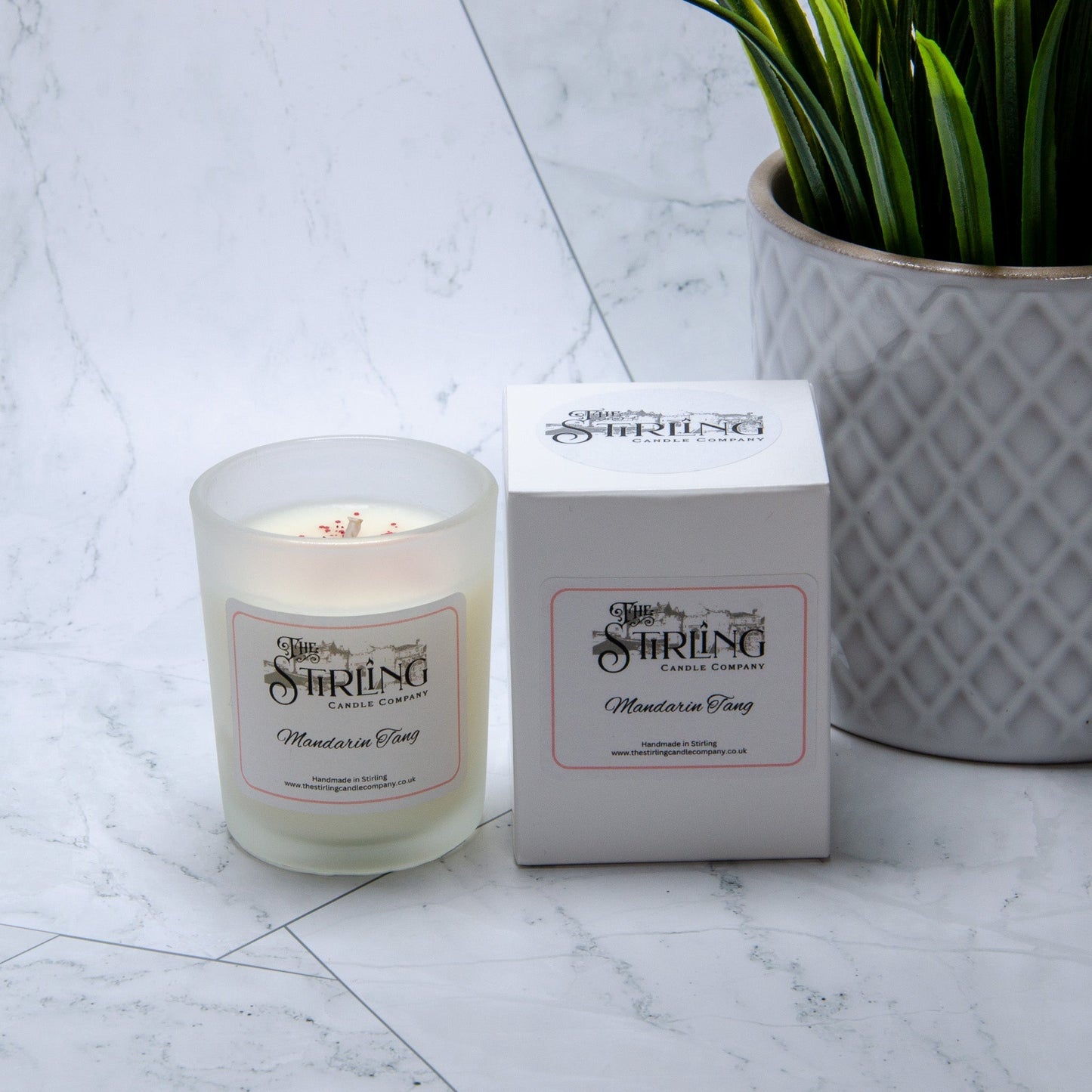 Mandarin Tang - Small Candle - mezetto Shopify Collective The Stirling Candle Company