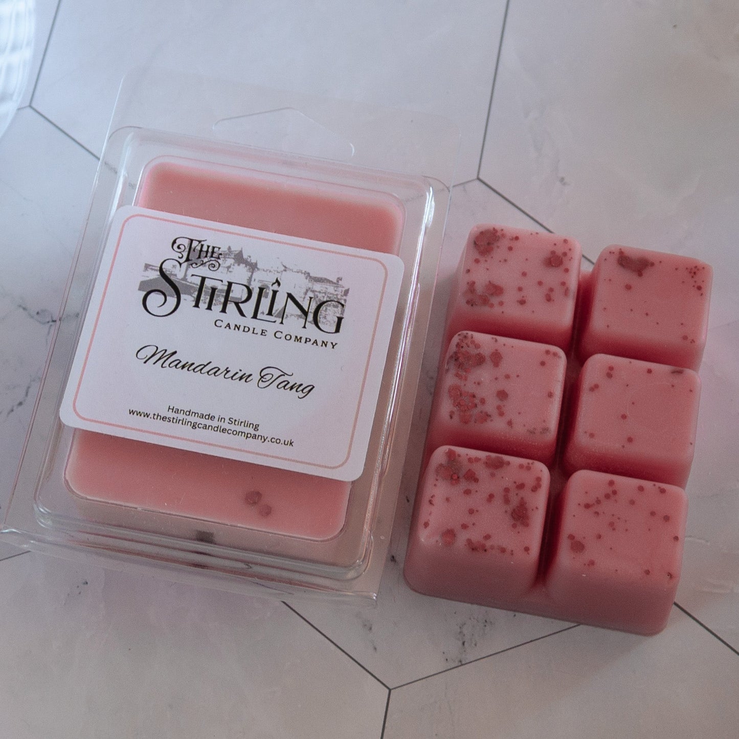 Mandarin Tang - Wax Melt Clamshell - mezetto Shopify Collective The Stirling Candle Company