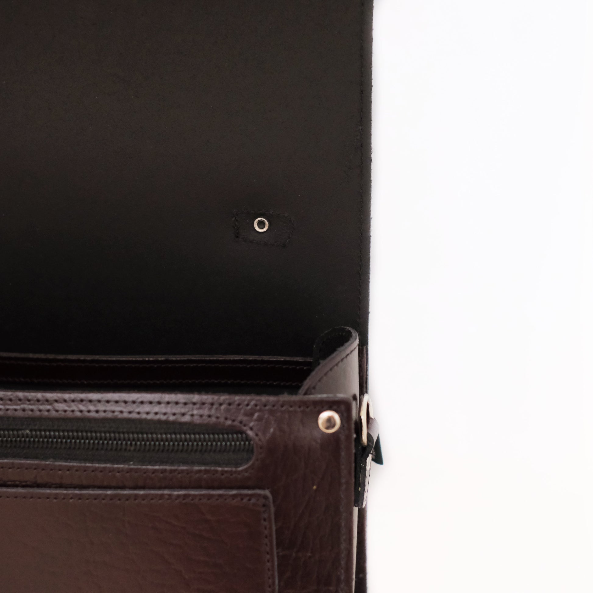 Executive Handmade Leather Sugarcube Grande - Marsala Red-2
