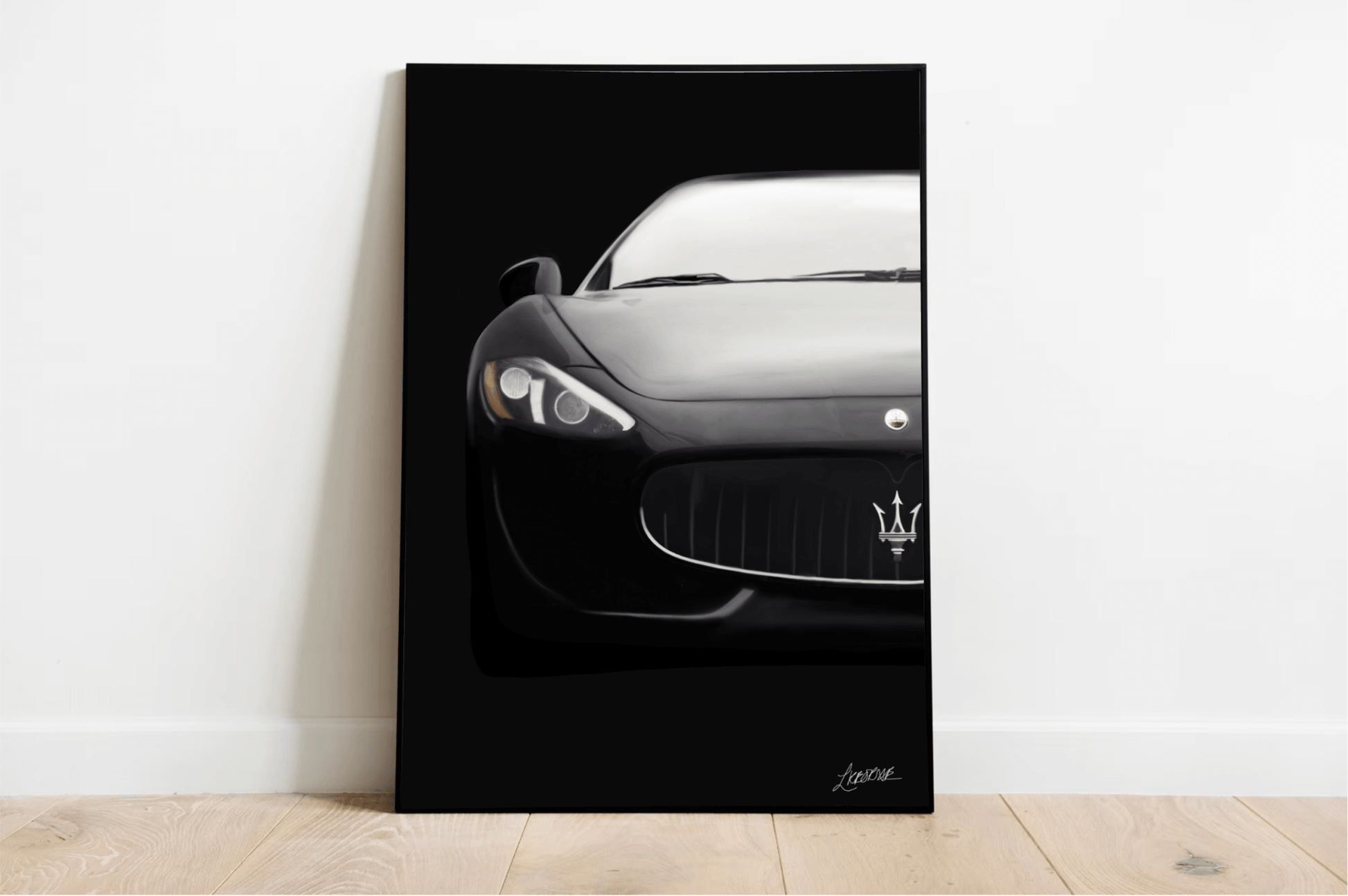 Maserati Art Print – Hand - Drawn Luxury Car Wall Decor - mezetto KEOLIX KEOLIX