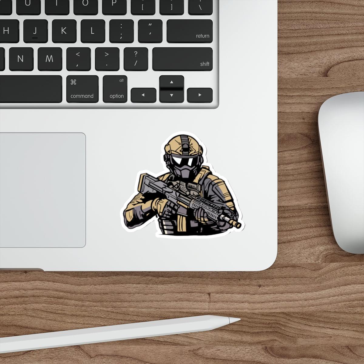 Masked Soldier Waterproof Vinyl Sticker - mezetto KEOLIX KEOLIX