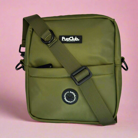 Mini Dog Walking Bag - Khaki Green - mezetto PupClub Couture PupClub Couture