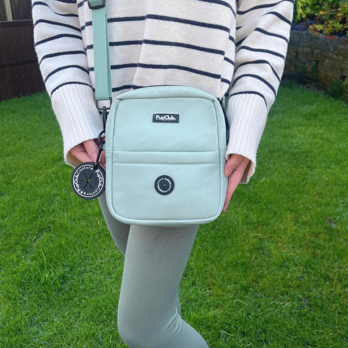 Mini Dog Walking Bag - Sage Green - mezetto PupClub Couture PupClub Couture