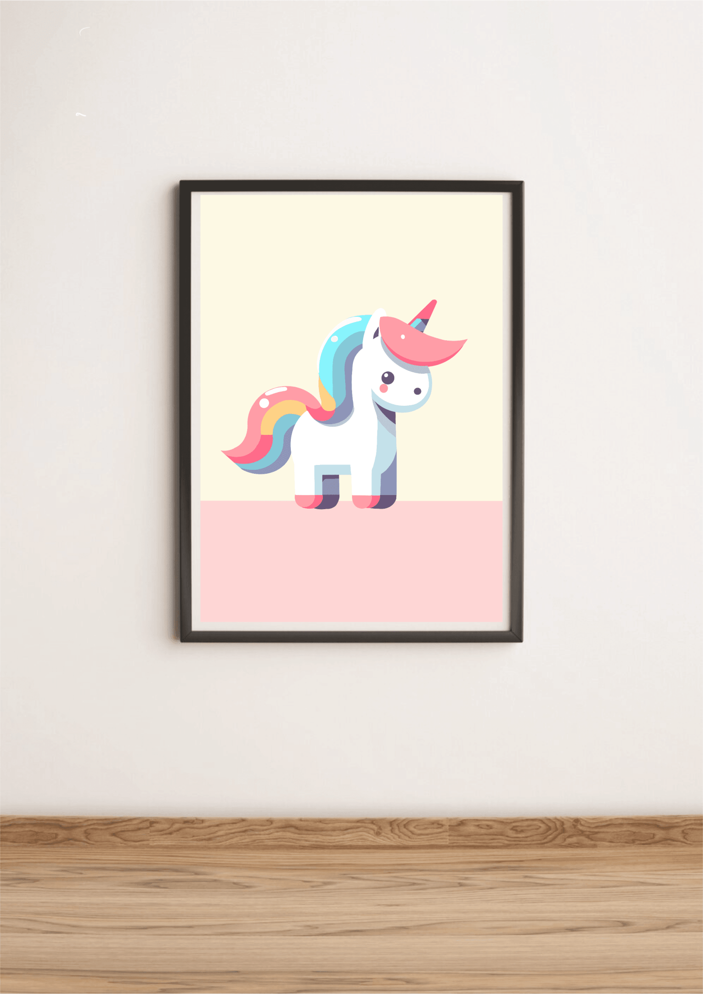 Minimalist Unicorn Art Print – Magical Wall Decor - mezetto KEOLIX KEOLIX