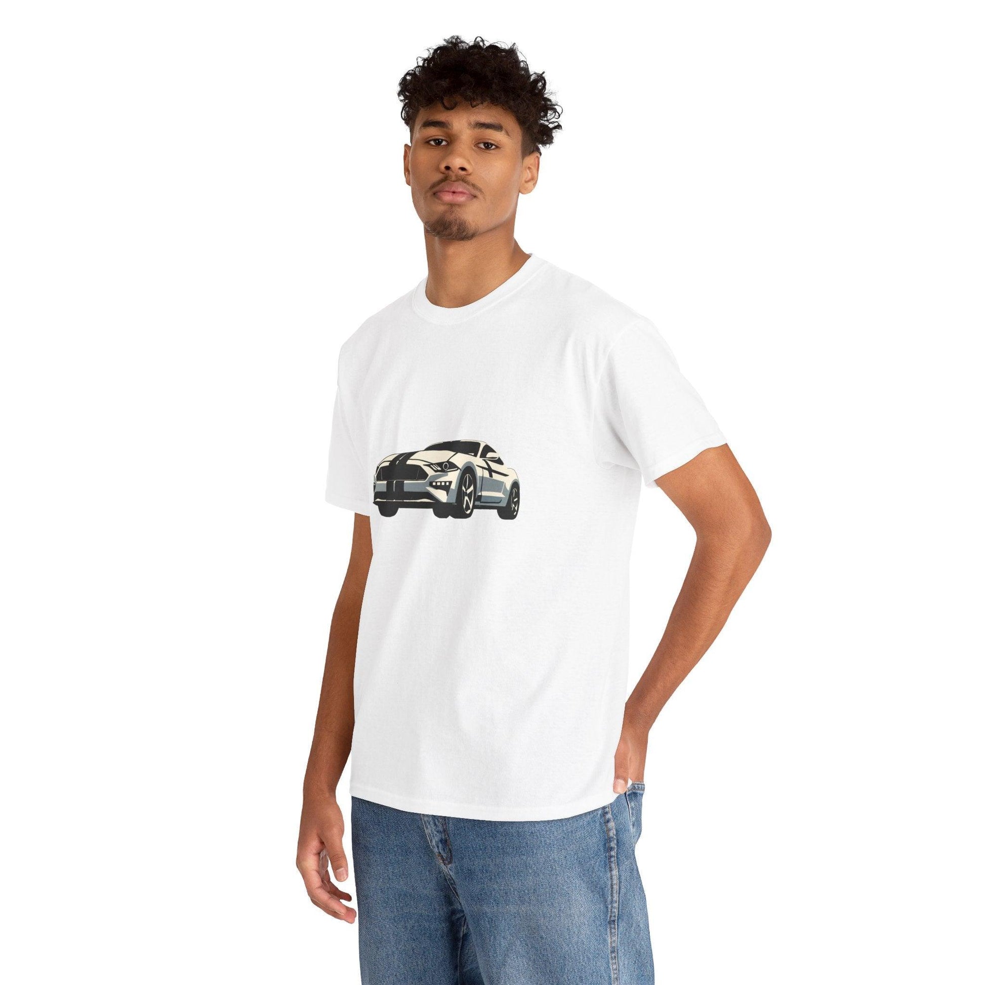 Minimalistic Mustang T-Shirt – Classic American Muscle Tee - mezetto KEOLIX KEOLIX