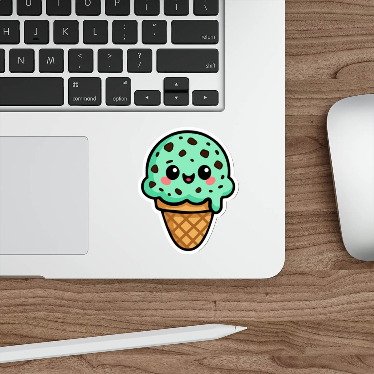 Mint Chocolate Chip Ice Cream Sticker - mezetto KEOLIX KEOLIX