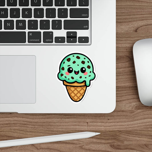 Mint Chocolate Chip Ice Cream Sticker - mezetto KEOLIX KEOLIX