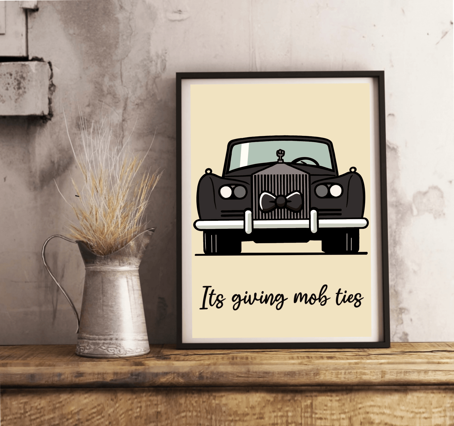 Mob Ties Elegance Art Print | Rolls Royce Gangster PosterMob Ties Print - mezetto KEOLIX KEOLIX
