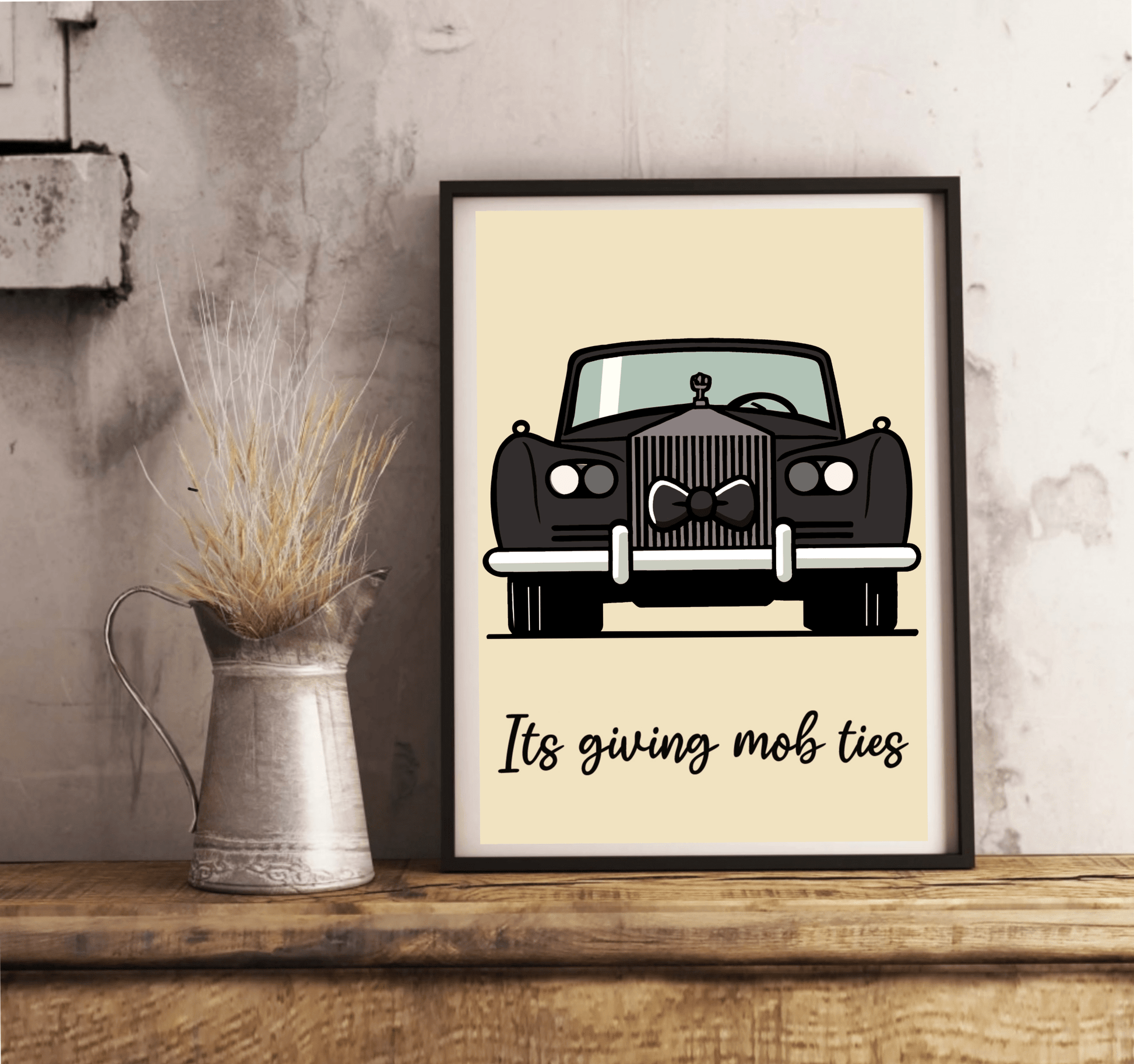 Mob Ties Elegance Art Print | Rolls Royce Gangster PosterMob Ties Print - mezetto KEOLIX KEOLIX