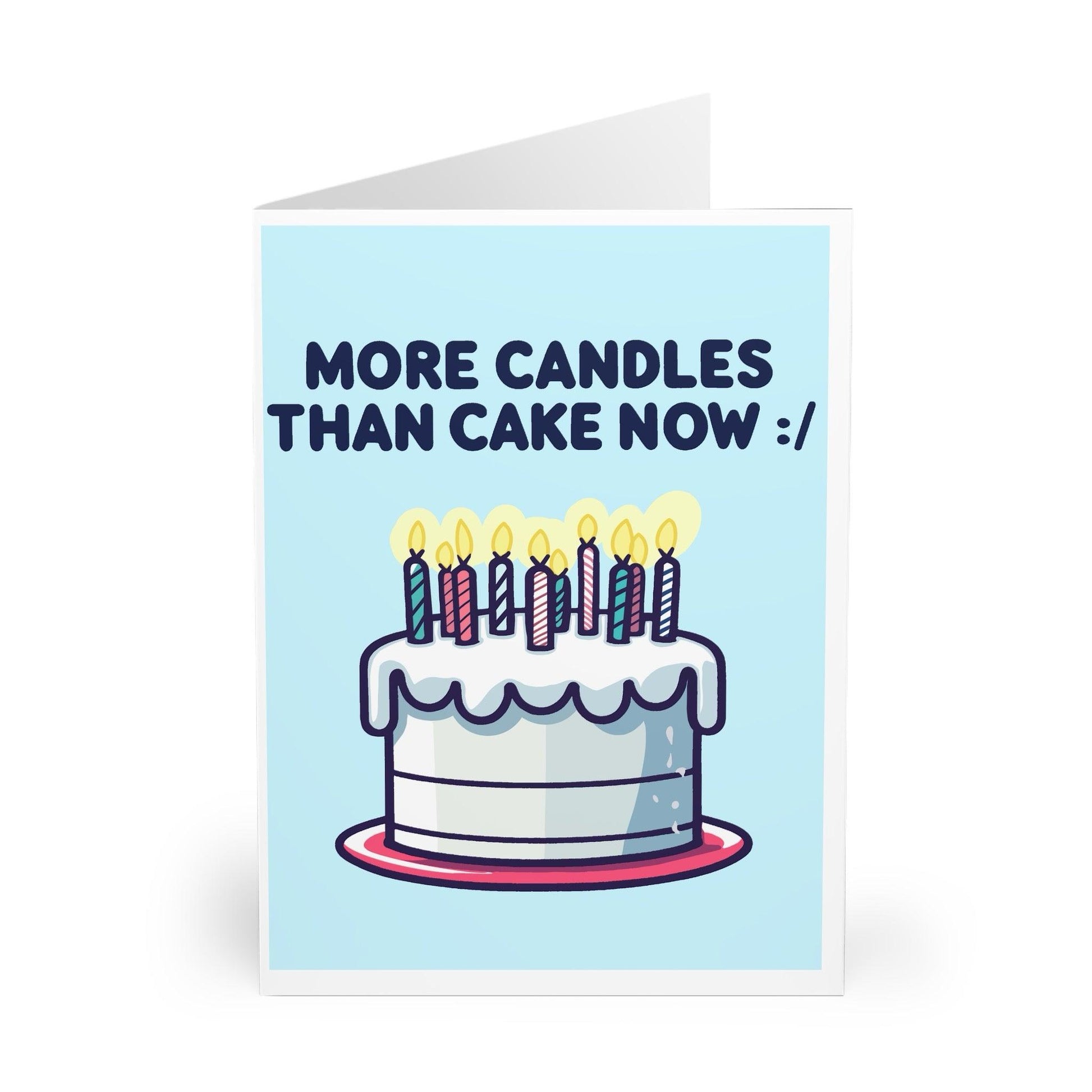 More Cake Than Candles :/ – Funny Birthday Greeting Card - mezetto KEOLIX KEOLIX
