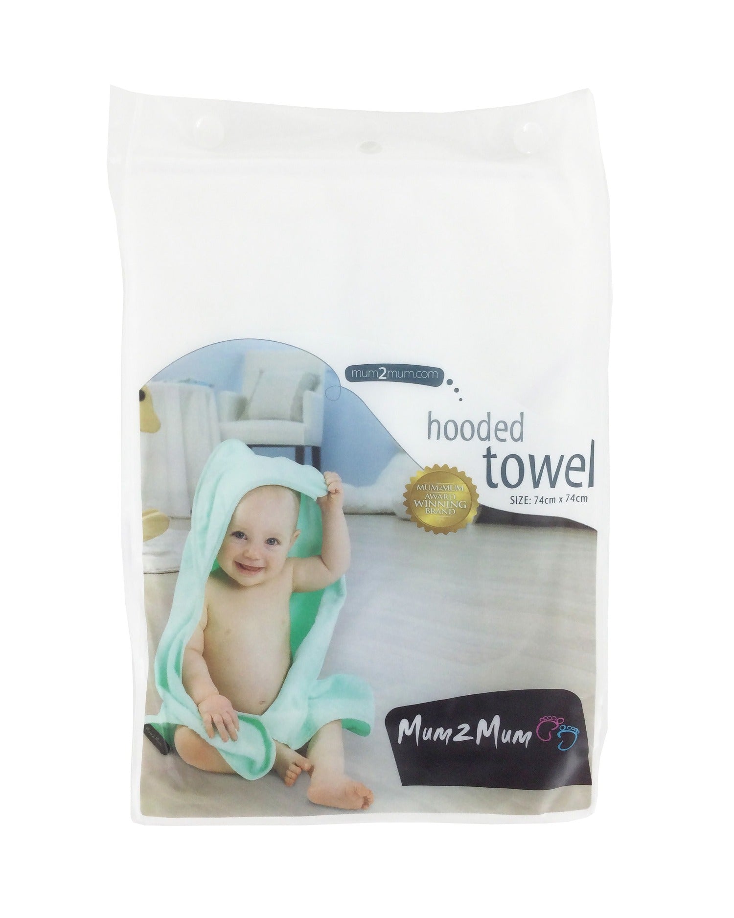 Mum 2 Mum Hooded Towel - Six Colours - mezetto Baby&More Baby&More