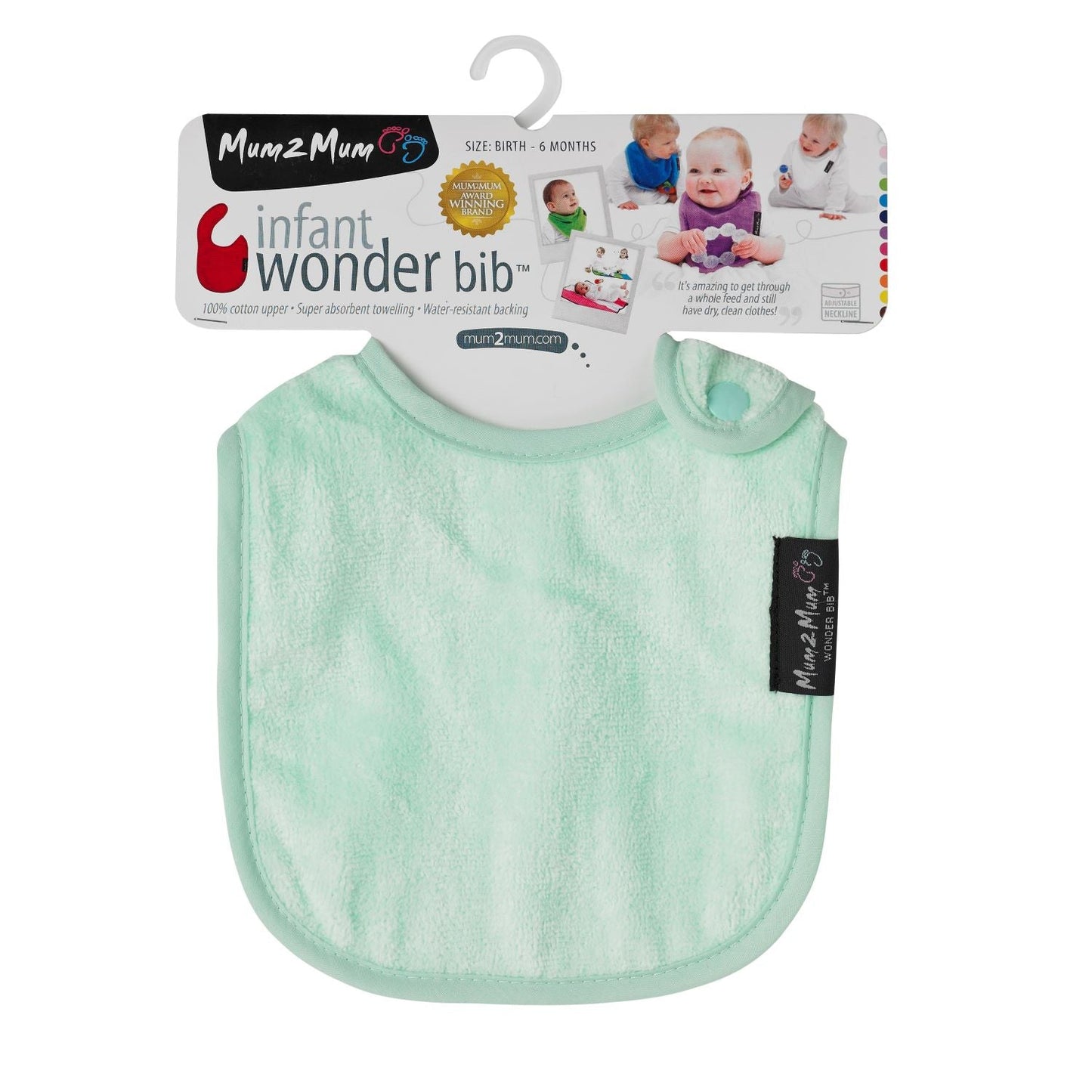 Mum 2 Mum Infant Wonder Bib - 16 Colours - mezetto Baby&More Baby&More