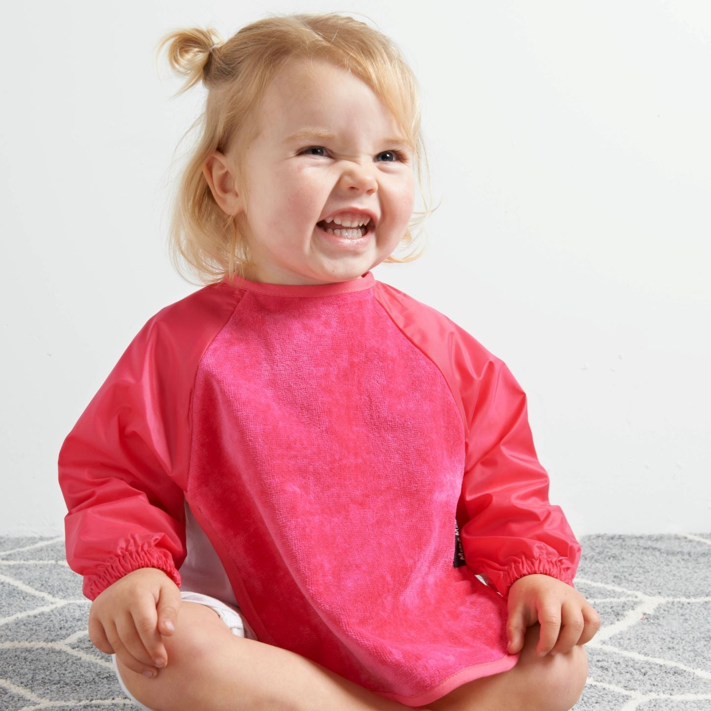 Mum 2 Mum Sleeved Wonder Bib - Two Sizes, 15 Colours - mezetto Baby&More Baby&More