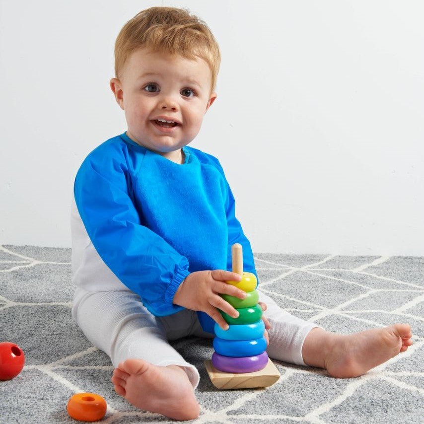 Mum 2 Mum Sleeved Wonder Bib - Two Sizes, 15 Colours - mezetto Baby&More Baby&More