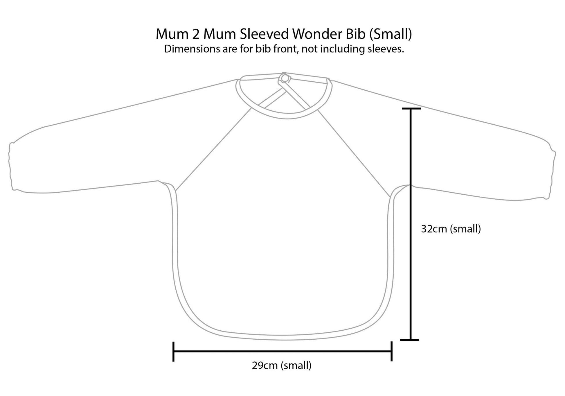 Mum 2 Mum Sleeved Wonder Bib - Two Sizes, 15 Colours - mezetto Baby&More Baby&More