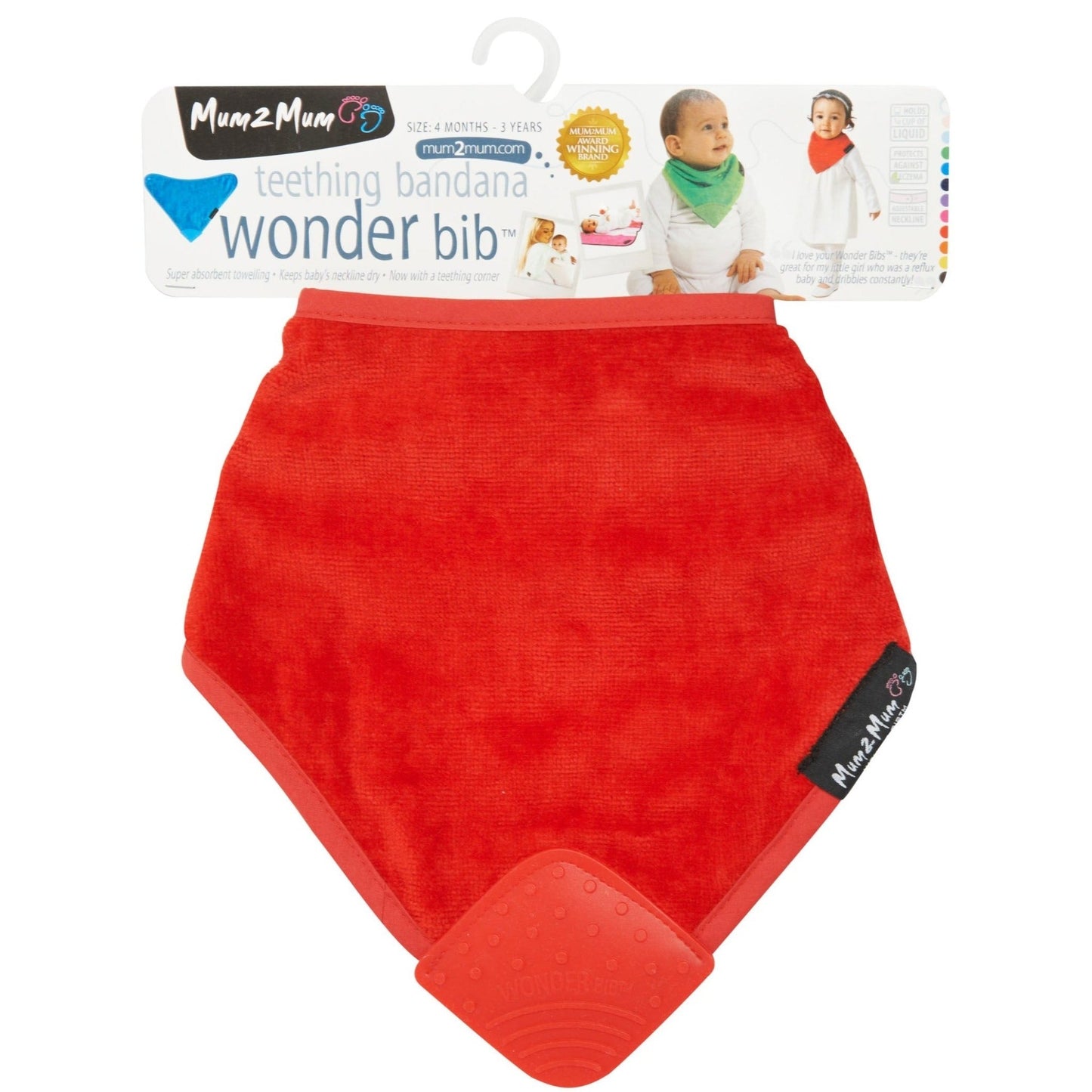Mum 2 Mum Teething Bandana Wonder Bib - Six Colours - mezetto Baby&More Baby&More