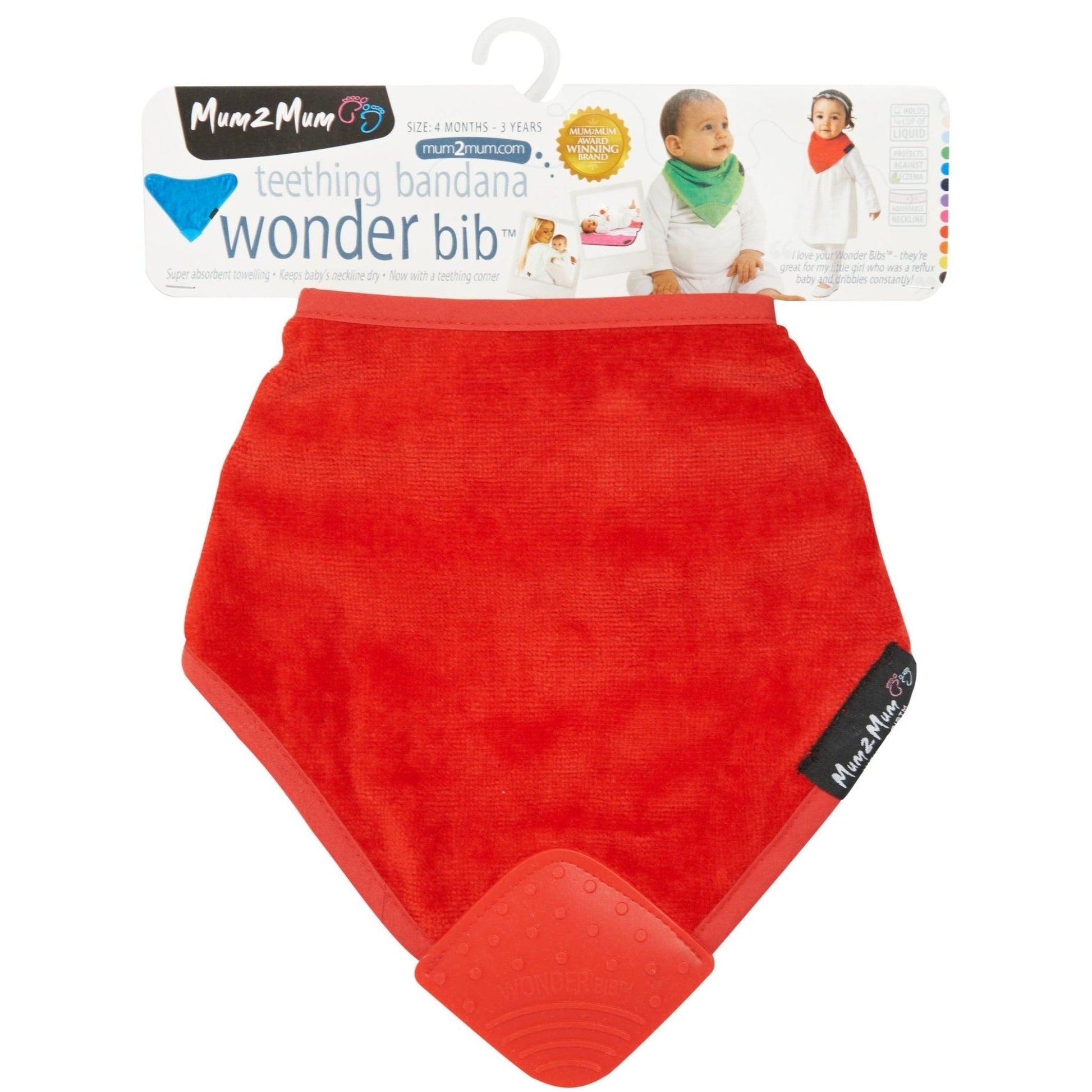 Mum 2 Mum Teething Bandana Wonder Bib - Six Colours - mezetto Baby&More Baby&More