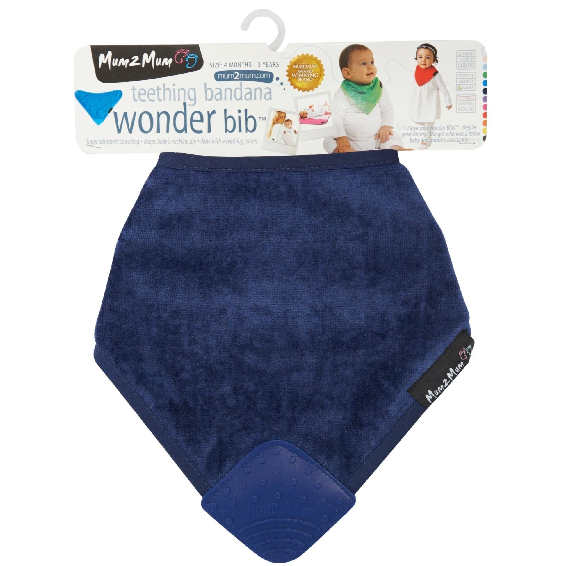 Mum 2 Mum Teething Bandana Wonder Bib - Six Colours - mezetto Baby&More Baby&More