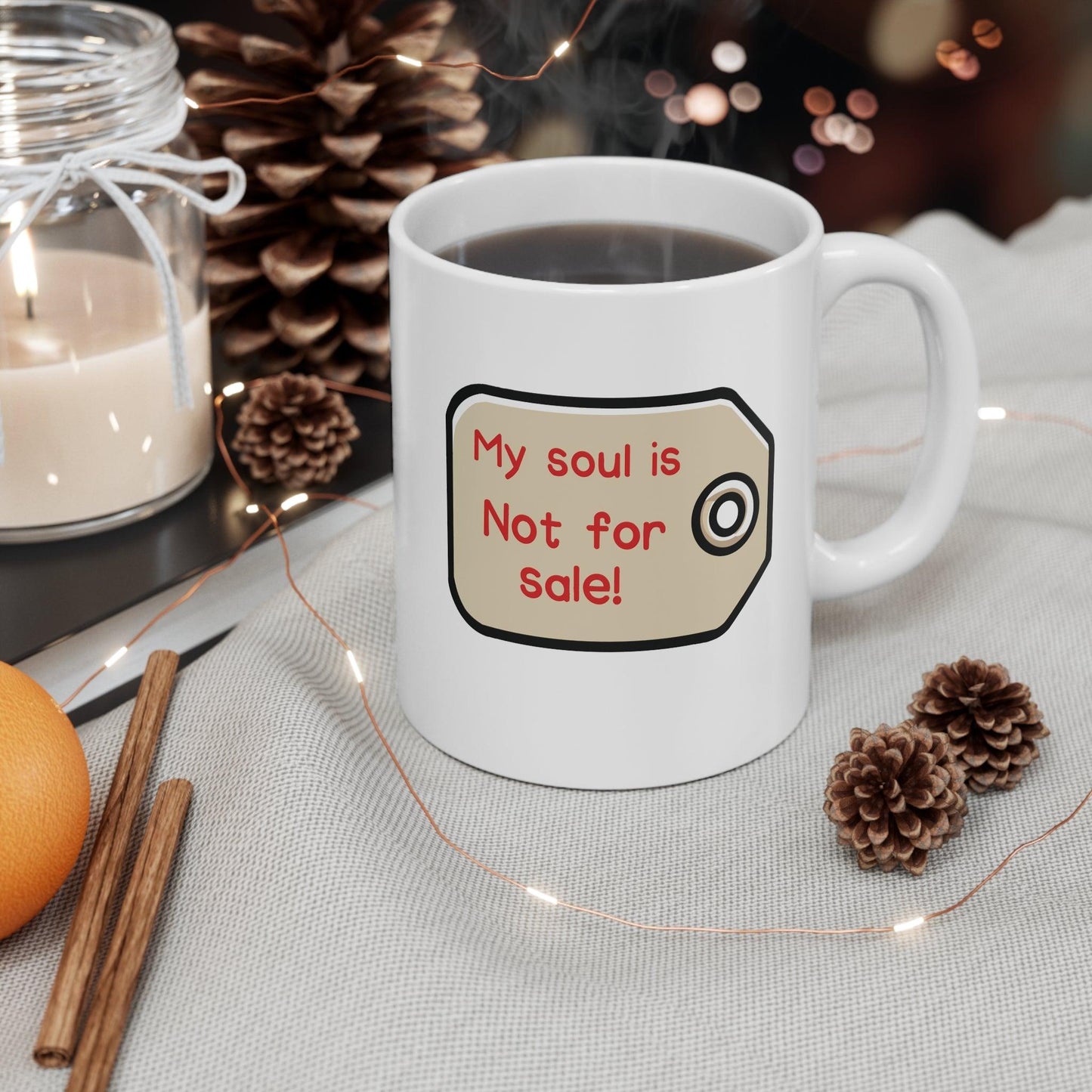 My Soul Is Not for Sale – Name - Tag Mug - mezetto KEOLIX KEOLIX