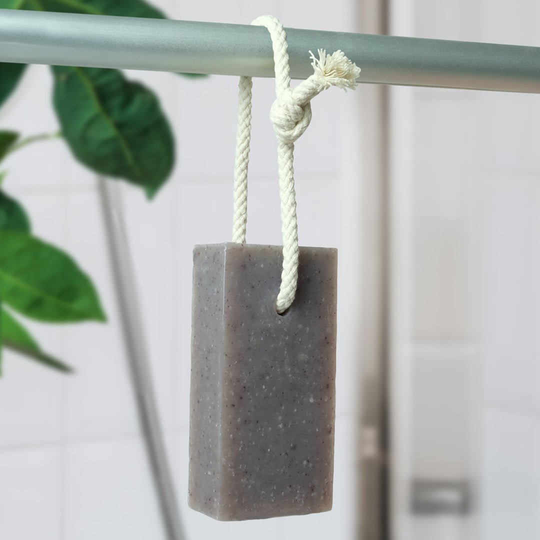 Natural Soap On A Rope - 'Woody' Patchouli & Sandalwood 125g - mezetto Friendly Soap Friendly Soap