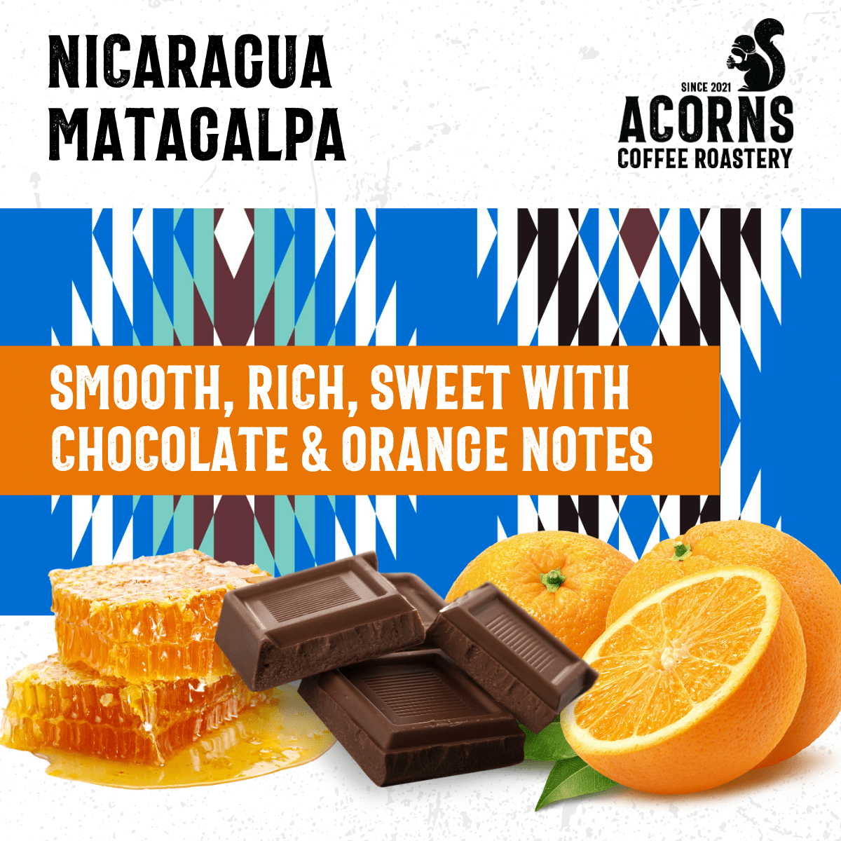 Nicaragua Matagalpa Medium Roast - mezetto Acorns Coffee & Cake Acorns Coffee & Cake