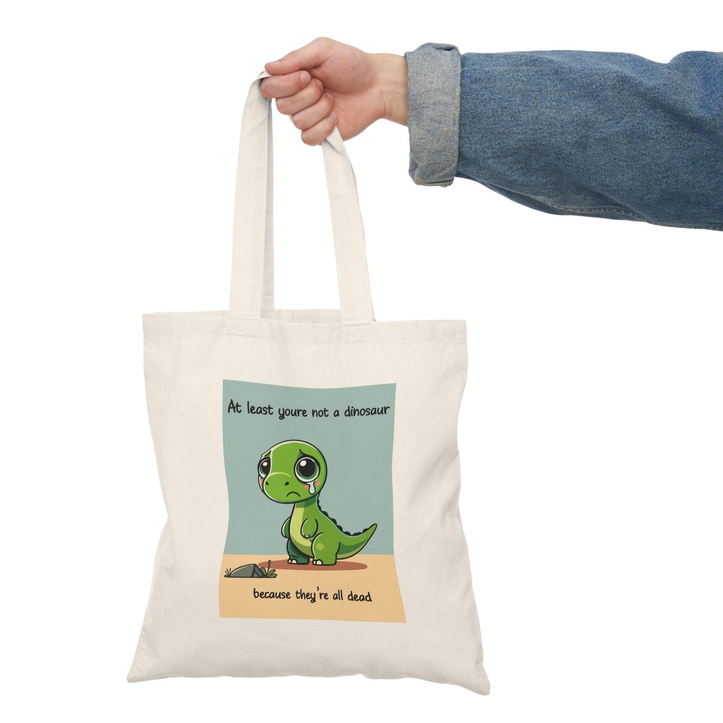 Not a Dinosaur – Funny Dinosaur Tote Bag - mezetto KEOLIX KEOLIX