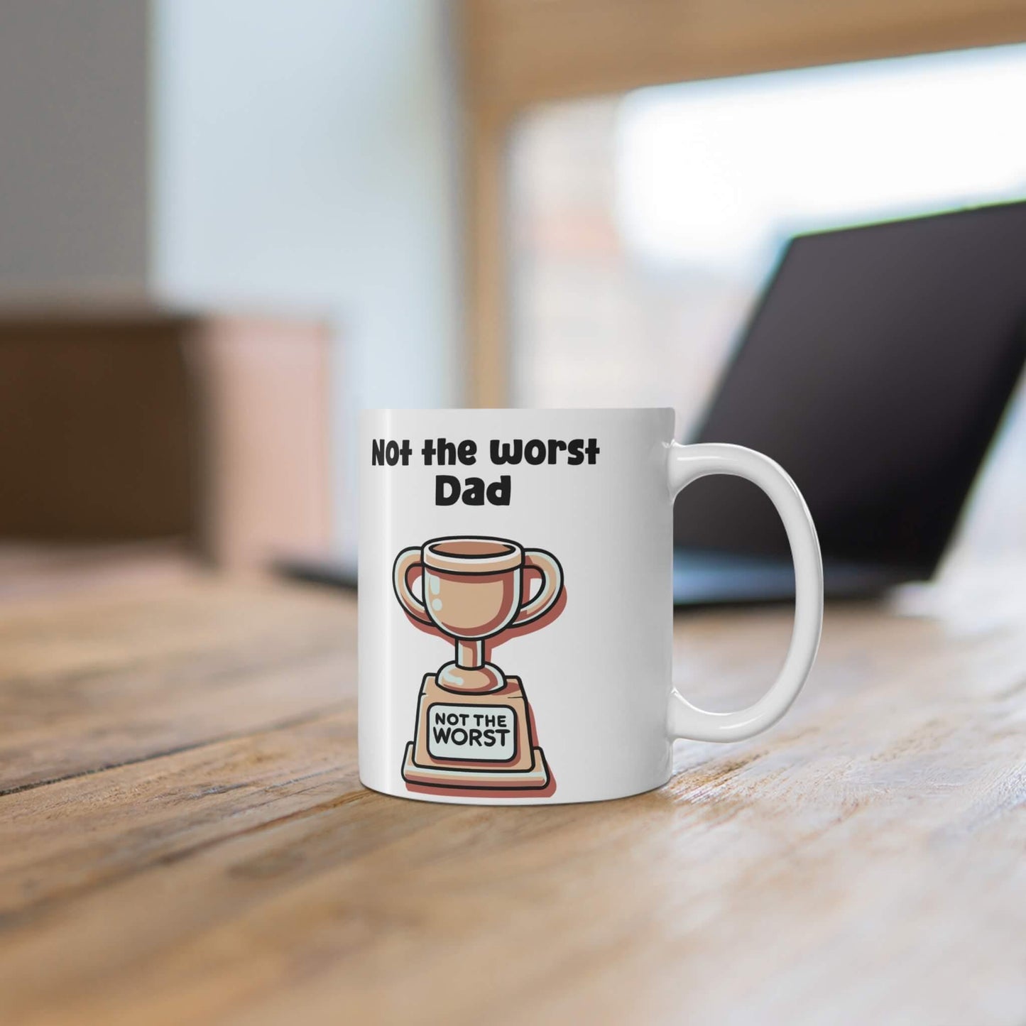 “Not the Worst” Trophy Mug – Personalised - mezetto KEOLIX KEOLIX