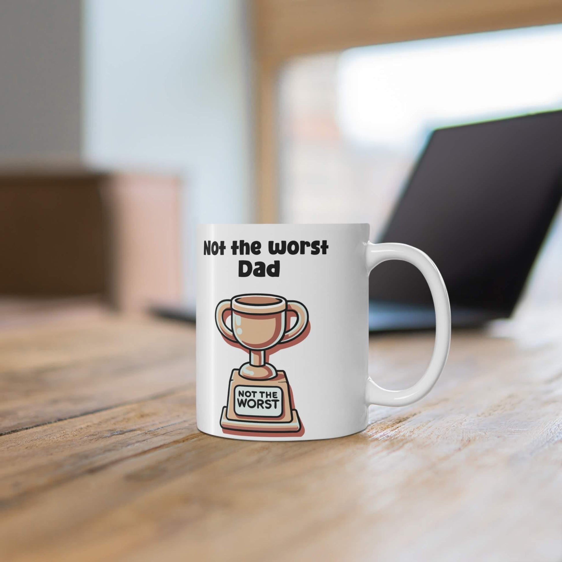 “Not the Worst” Trophy Mug – Personalised - mezetto KEOLIX KEOLIX