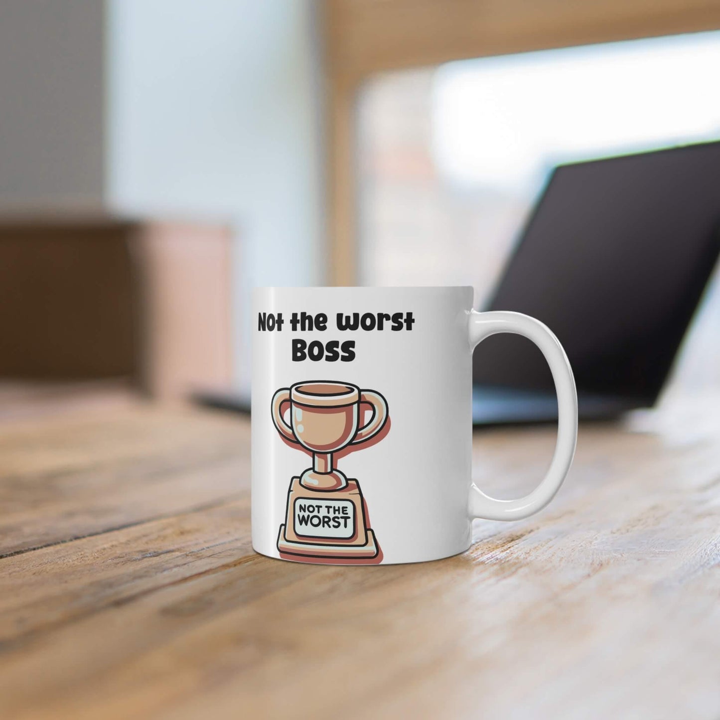 “Not the Worst” Trophy Mug – Personalised - mezetto KEOLIX KEOLIX