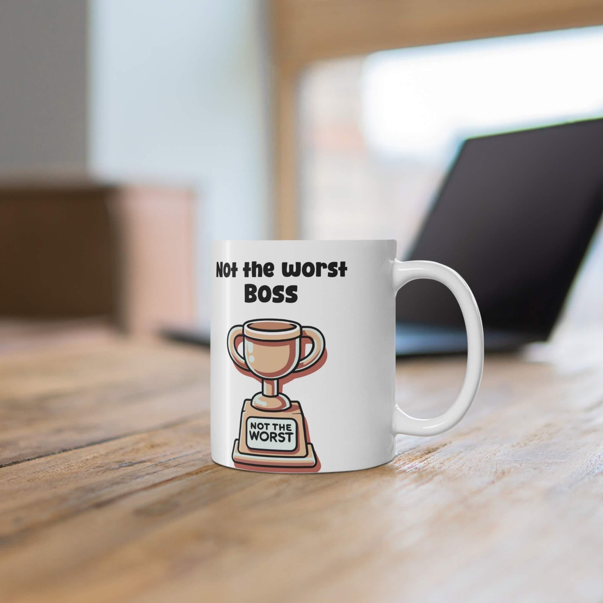“Not the Worst” Trophy Mug – Personalised - mezetto KEOLIX KEOLIX
