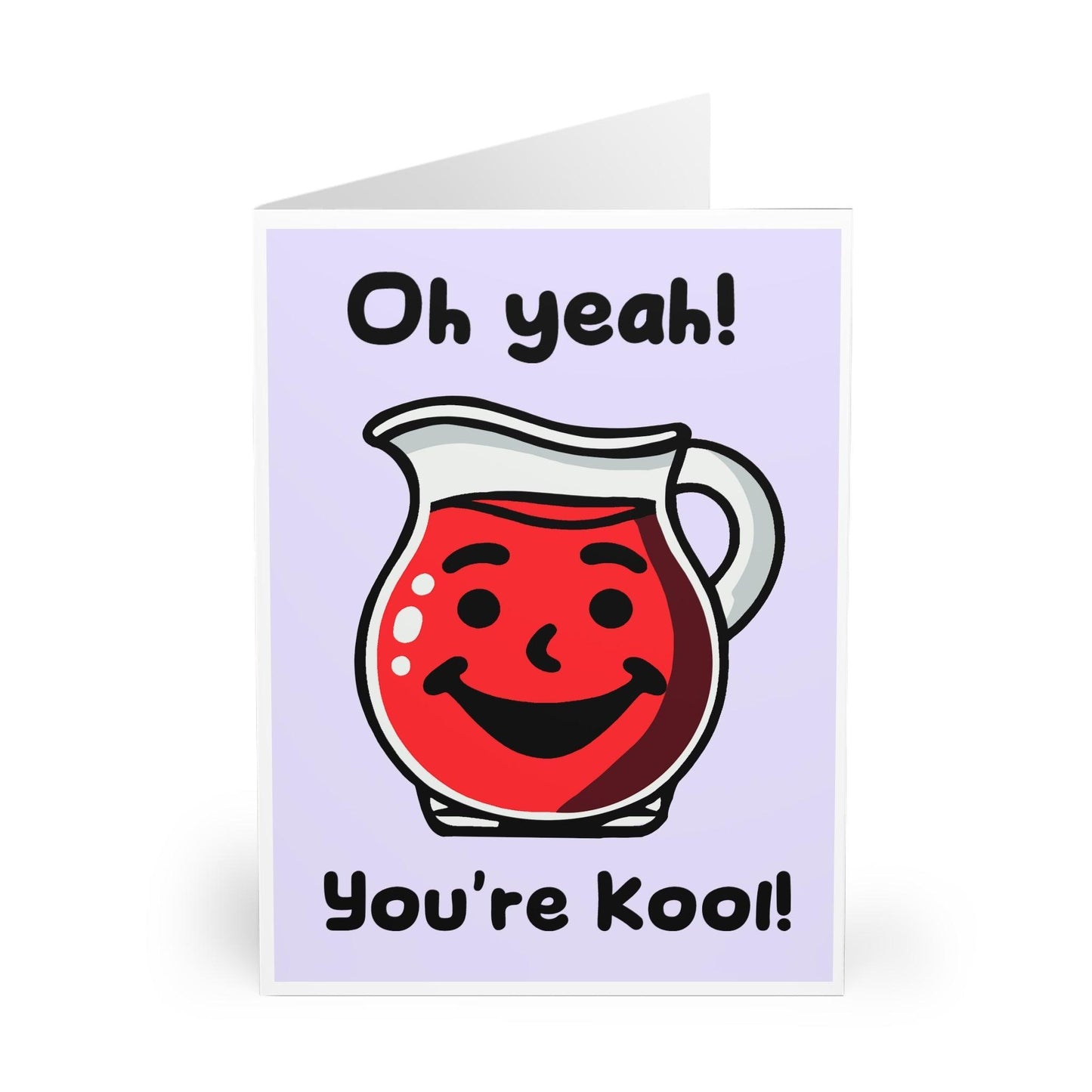 Oh Yeah! You're Kool – Cartoon Jug Greeting Card Fun Vibes - mezetto KEOLIX KEOLIX