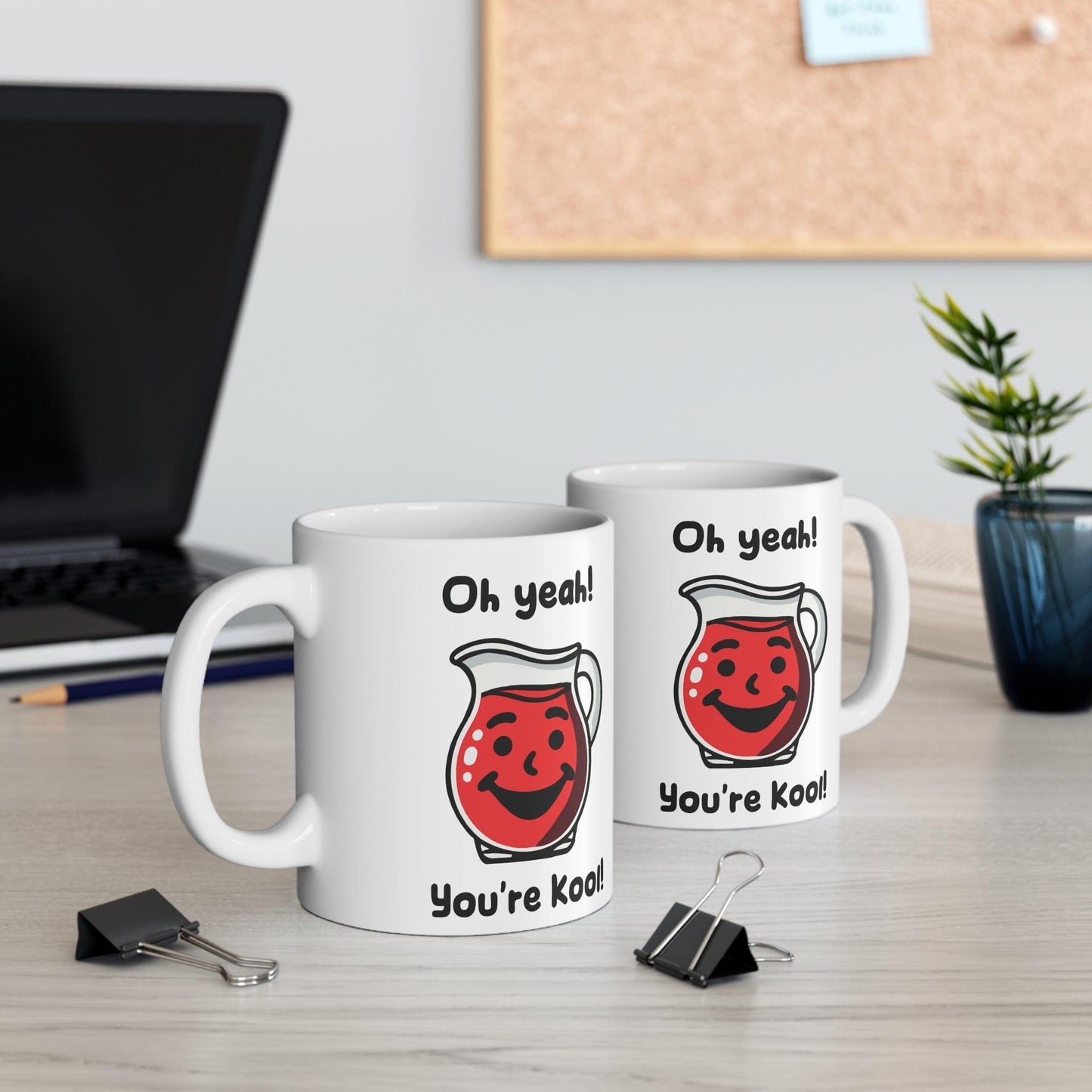 Oh Yeah! You’re Kool! Retro Jug Mug | 11 oz Positivity - mezetto KEOLIX KEOLIX