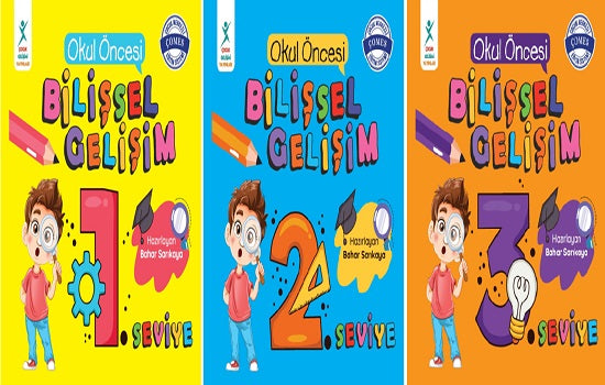 Okul Öncesi Bilişsel Gelişim  Seti  (3 Kitap)