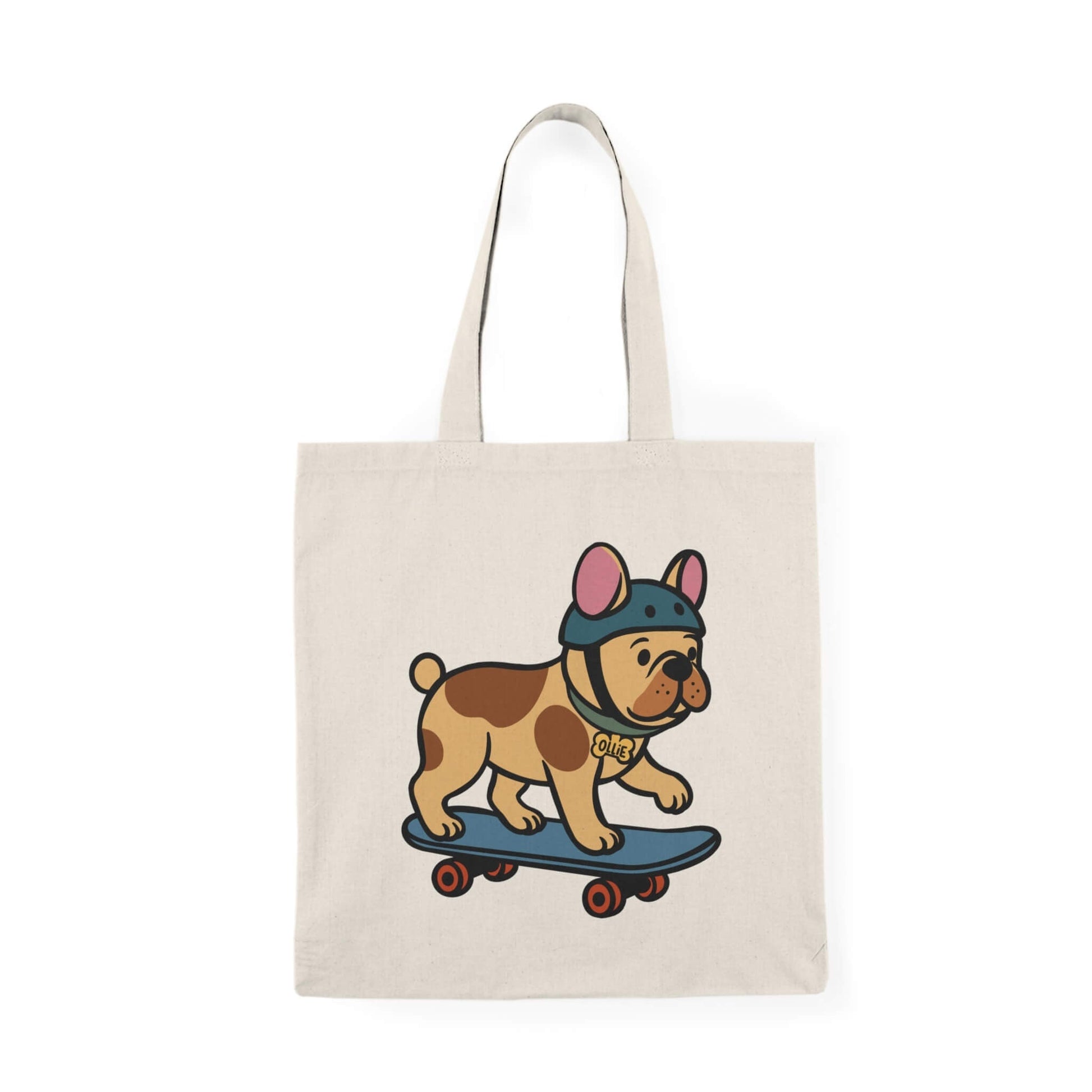 Ollie the Skater Bulldog Tote Bag - mezetto KEOLIX KEOLIX