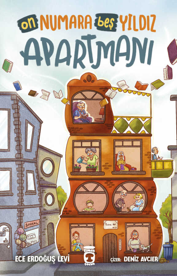 Deniz Avcıer çizimli On Numara Beş Yıldız Apartmanı kitap kapağı
