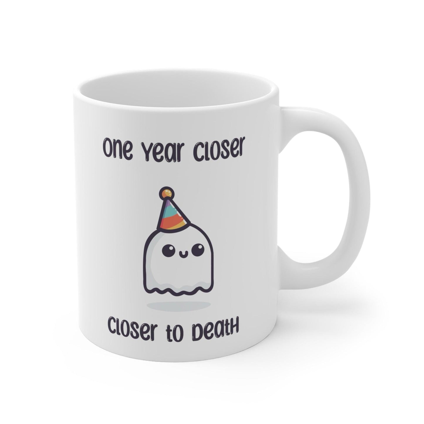 One Year Closer to Death – Party Ghost Mug - mezetto KEOLIX KEOLIX