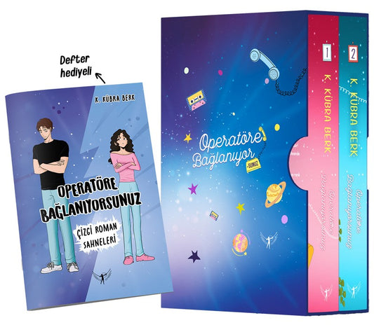 Operatöre  Bağlanıyorsunuz 1-2  (Yan Boyamalı Ciltli Kutulu Set)