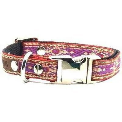 Opulent Paws Personalised Cotton Couture Dog Collar - mezetto