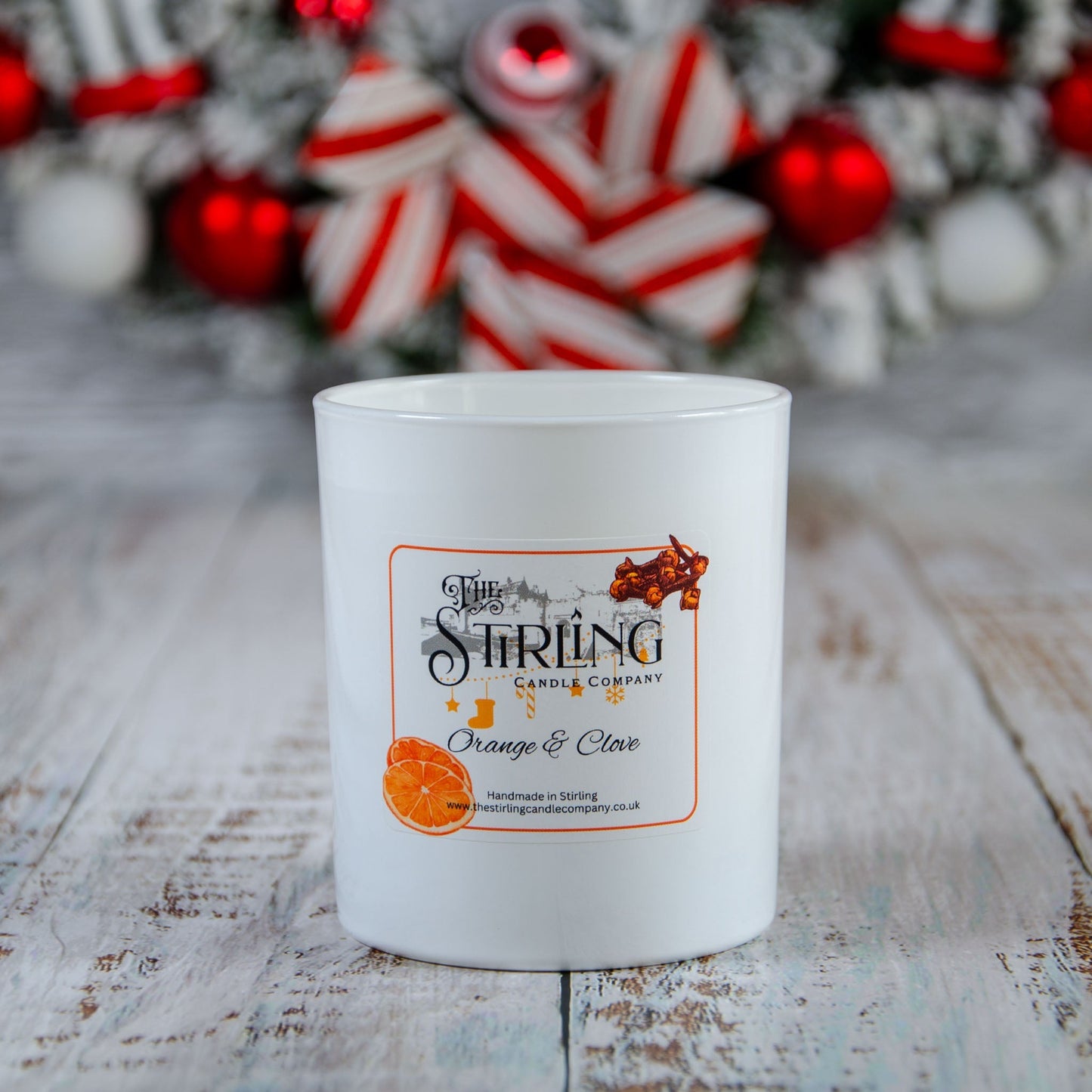 Orange & Clove - Large Candle - mezetto Shopify Collective The Stirling Candle Company